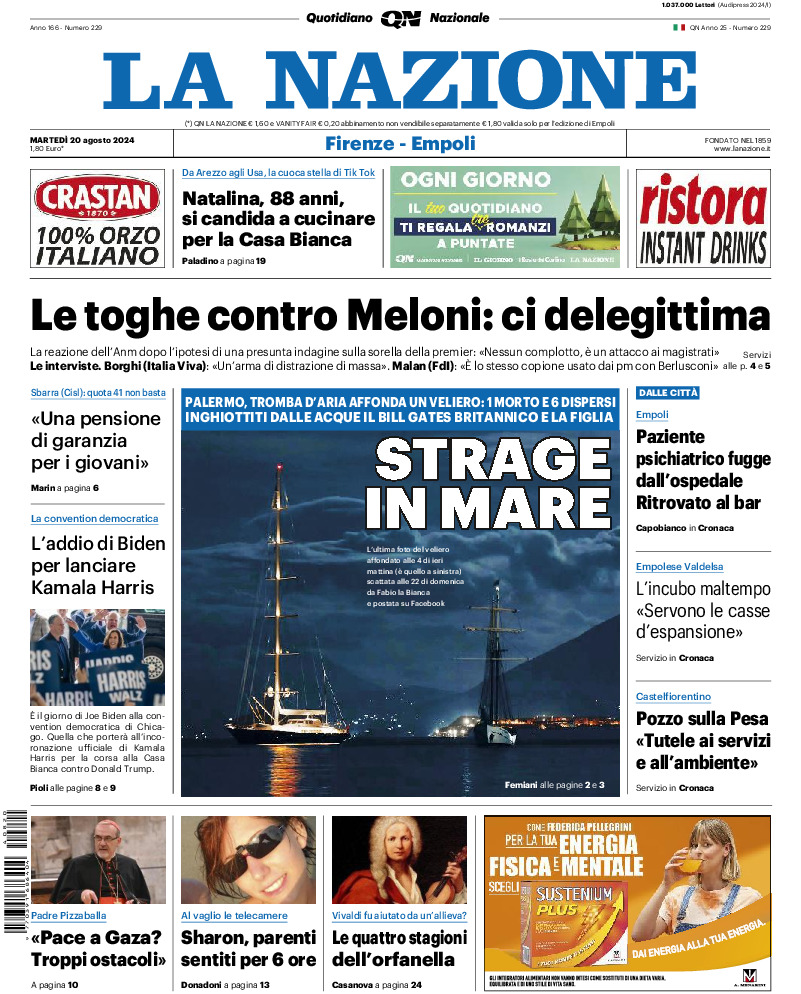 Prima-pagina-la nazione-edizione-di-oggi-20240820